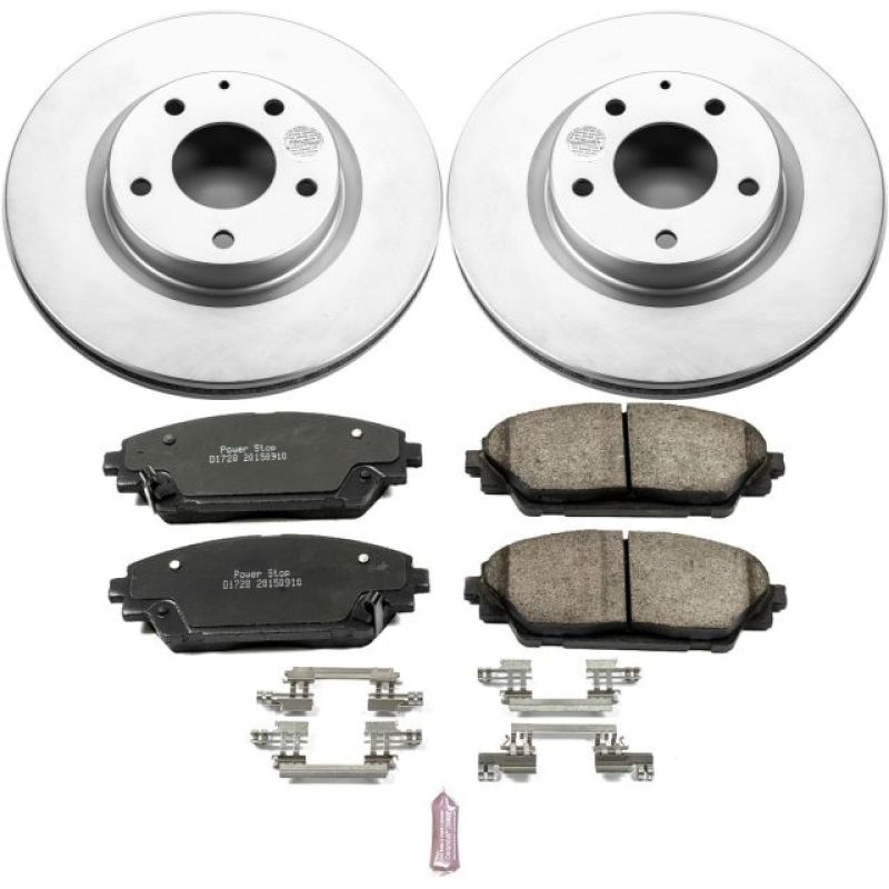 Power Stop 14-18 Mazda 3 Front Z17 Evolution Geomet Coated Brake Kit PowerStop