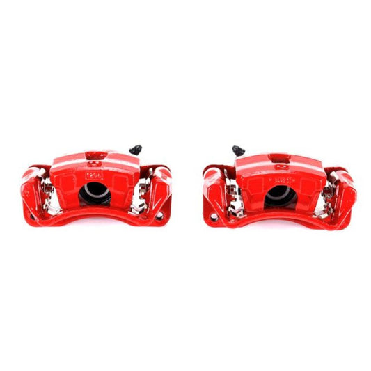 Power Stop 06-12 Mitsubishi Eclipse Rear Red Calipers w/Brackets - Pair PowerStop