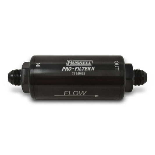 Russell 75 Series Pro-Filter 2 -10 AN Male In/Out 40 Micron - 751004