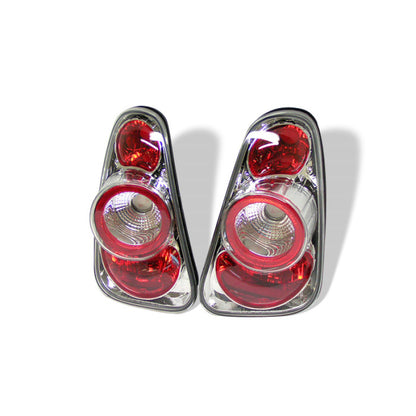 Spyder Mini Cooper 02-06/Cooper Convertibles 05-08 Euro Style Tail Lights Chrome ALT-YD-MC02-C SPYDER