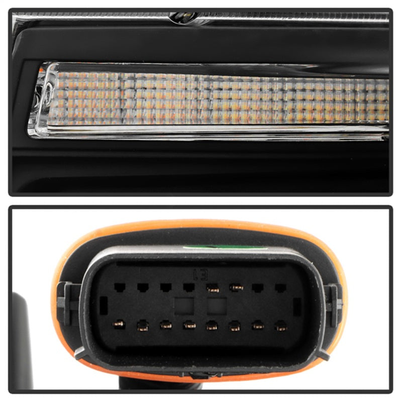 Spyder 14-21 Jeep Grand Cherokee (HID Model Only) Projector Headlights - Black SPYDER