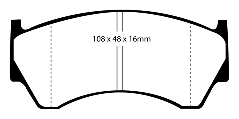 EBC YellowStuff Front Brake Pads - DP41044R