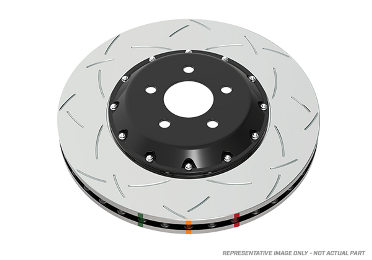 DBA 07-12 Audi R8 4.2L/5.2L 5000 Series Slotted & Drilled Rear Rotor w/Clear Anodized Hat