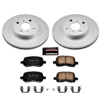 Power Stop 98-02 Chevrolet Prizm Front Z17 Evolution Geomet Coated Brake Kit PowerStop