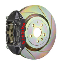 Load image into Gallery viewer, Brembo 10-15 Camaro V6 Rear GTS BBK 4 Piston Cast 365x28 1pc Rotor Slotted Type-1-Black HA