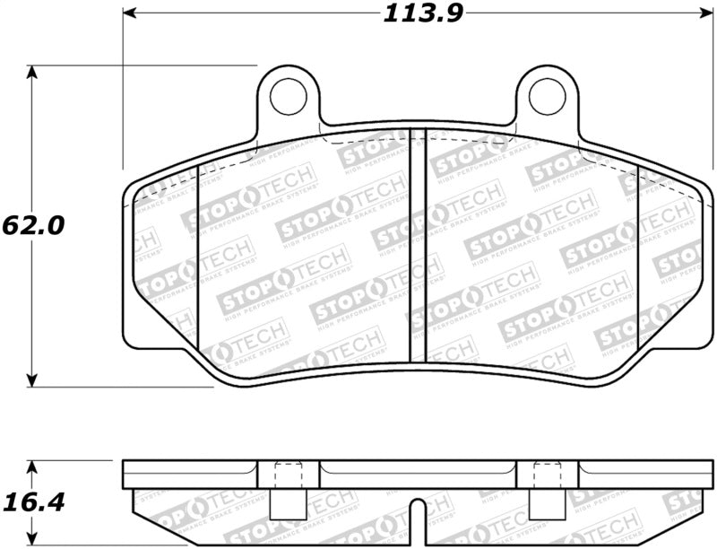 StopTech Premium Ceramic Brake Pads - 308.04920