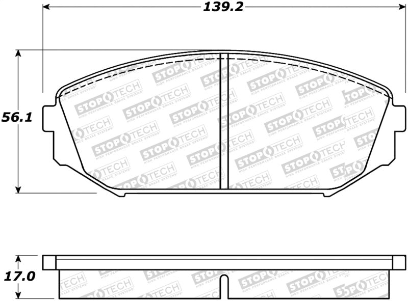 StopTech Street Disc Brake Pads - 305.07930