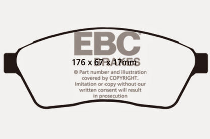 EBC Ultimax2 Front Brake Pads - UD1422 EBC