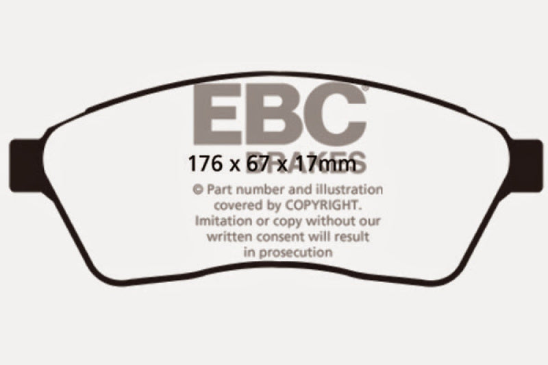 EBC Ultimax2 Front Brake Pads - UD1422