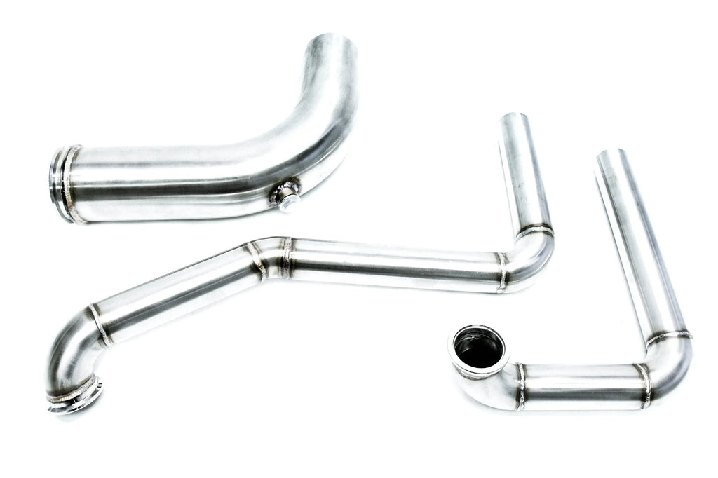 PLM K-Series Hood Exit Up-Pipe & Dump Tube for Top Mount Turbo Manifold - PLM-K20-TM-TOP-UP-PIPE