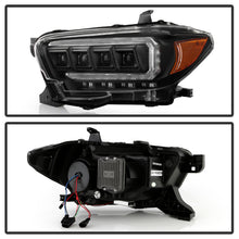 Load image into Gallery viewer, Spyder 16-20 Toyota Tacoma Halogen Model Only High-Power LED Headlights - Black PRO-YD-TT16HALAP-BK