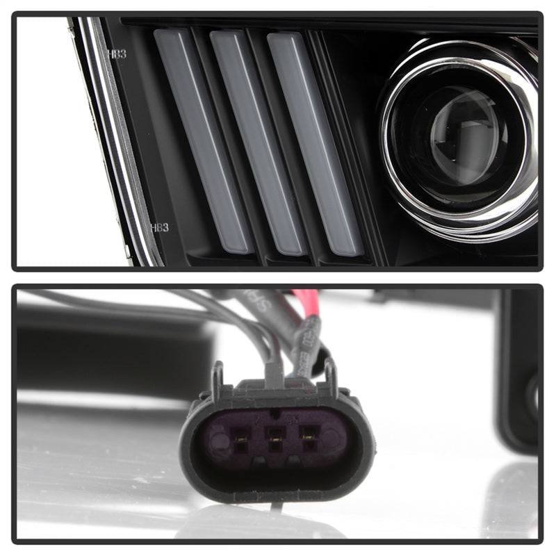 Spyder Ford Mustang 05-08 V2 High-Power LED Headlights - Black PRO-YD-FM05AP-BK SPYDER