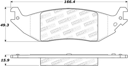 StopTech Premium Ceramic Brake Pads - 308.10460 Stoptech