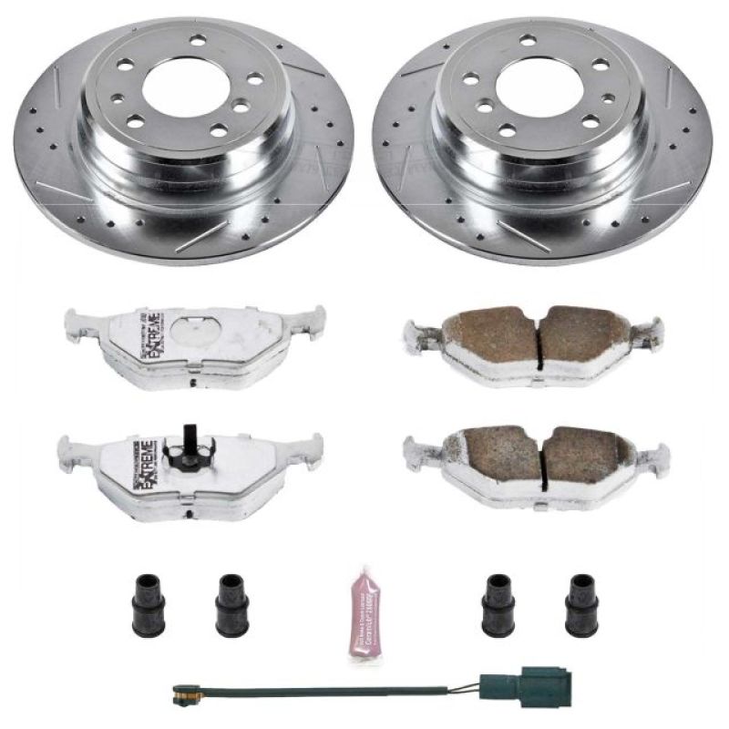 Power Stop 90-95 BMW 525i Rear Z26 Street Warrior Brake Kit PowerStop