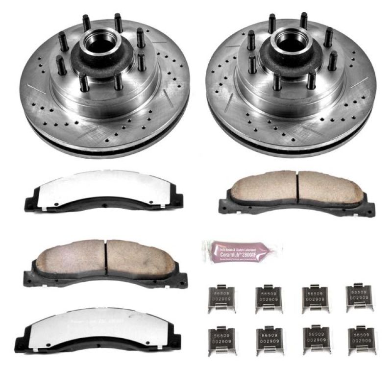 Power Stop 17-18 Ford E-450 Super Duty Front Z36 Truck & Tow Brake Kit PowerStop