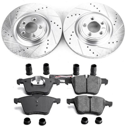 Power Stop 2018 Jaguar XJ Front Z23 Evolution Sport Brake Kit PowerStop