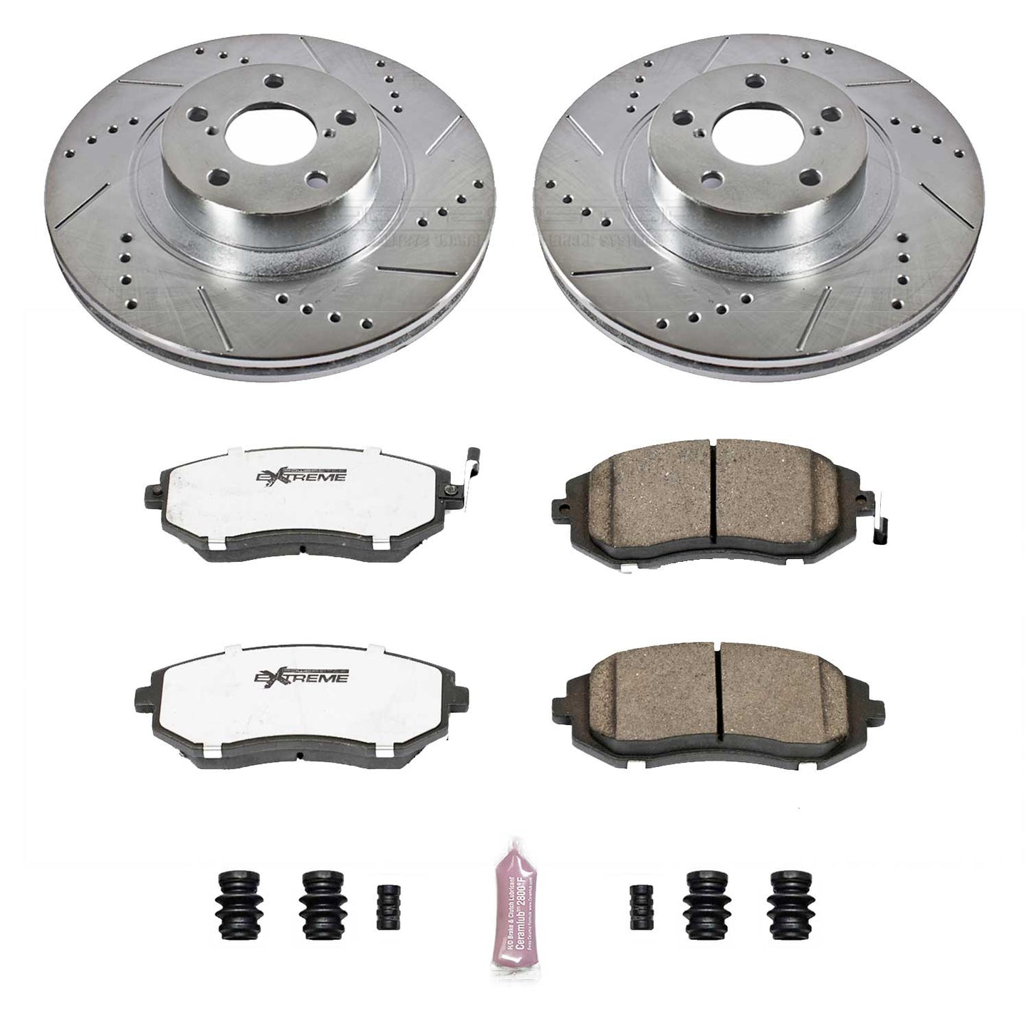 Power Stop 2005 Subaru Legacy Front & Rear Z17 Evolution Geomet Coated Brake Kit