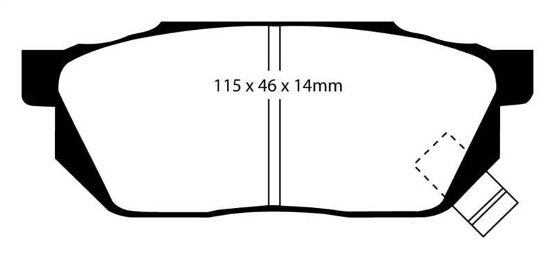 EBC YellowStuff Front Brake Pads - DP4570R EBC