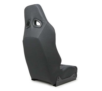 NRG Defender Water Resistant Steel Frame Suspension Seats Black w/ Blue Trim & Defender logo - DF-100GY-S