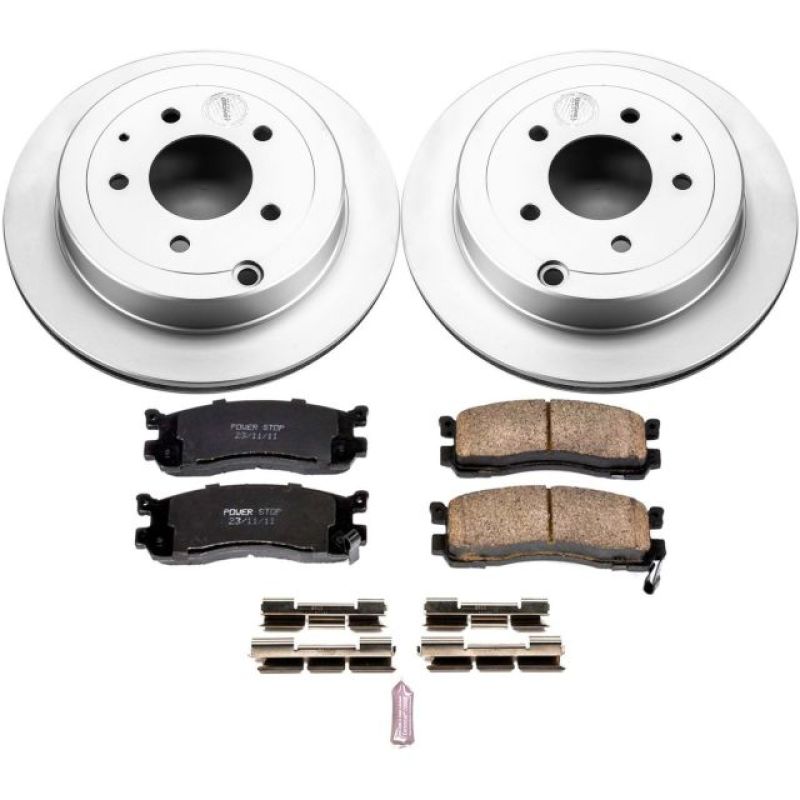 Power Stop 92-95 Mazda 929 Rear Z17 Evolution Geomet Coated Brake Kit PowerStop