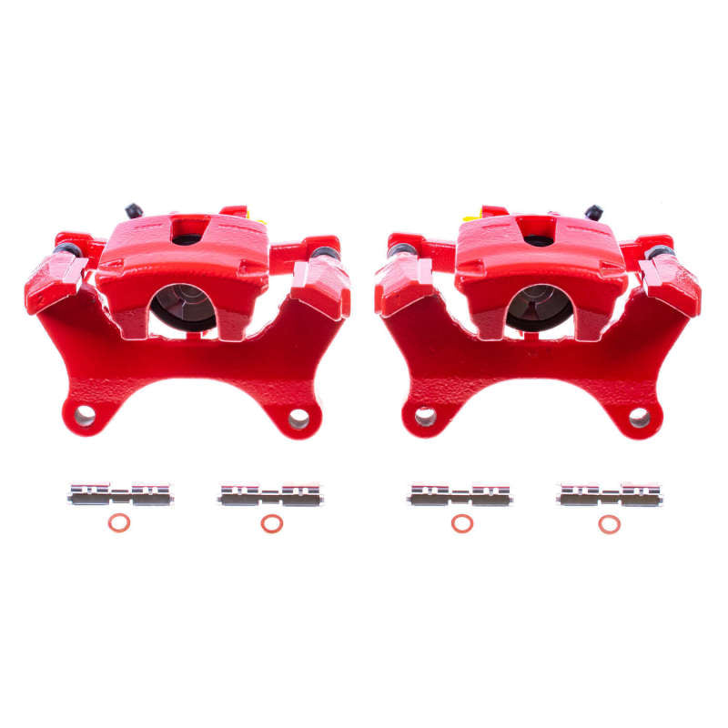 Power Stop 15-17 Ford F-150 Rear Red Calipers w/Brackets - Pair PowerStop