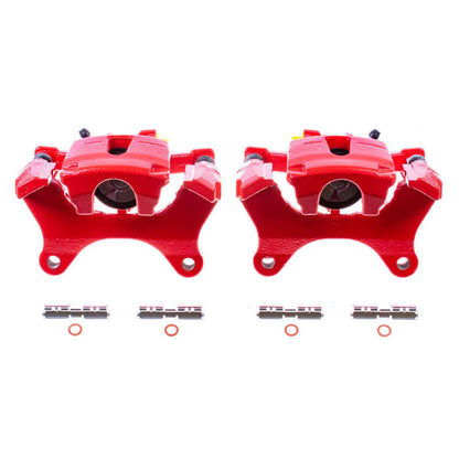 Power Stop 15-17 Ford F-150 Rear Red Calipers w/Brackets - Pair PowerStop