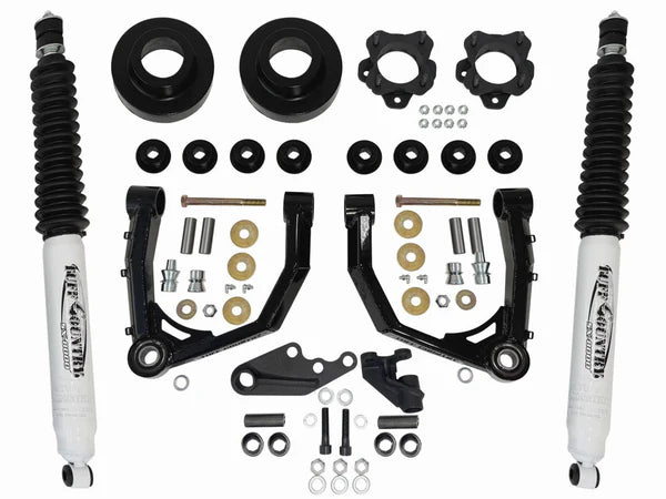 Tuff Country 3in Lift Kit w/ Boxed Uniball Control Arms, Front Diff Drop & Shocks – 2022+ Toyota Tundra / 2023+ Sequoia (53226KN)