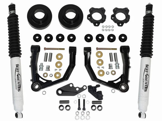 Tuff Country 3in Lift Kit w/ Boxed Uniball Control Arms, Front Diff Drop & Shocks – 2022+ Toyota Tundra / 2023+ Sequoia (53226KN)