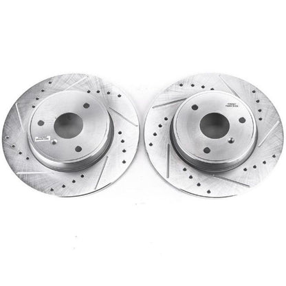 Power Stop 08-16 Smart Fortwo Front Evolution Drilled & Slotted Rotors - Pair PowerStop
