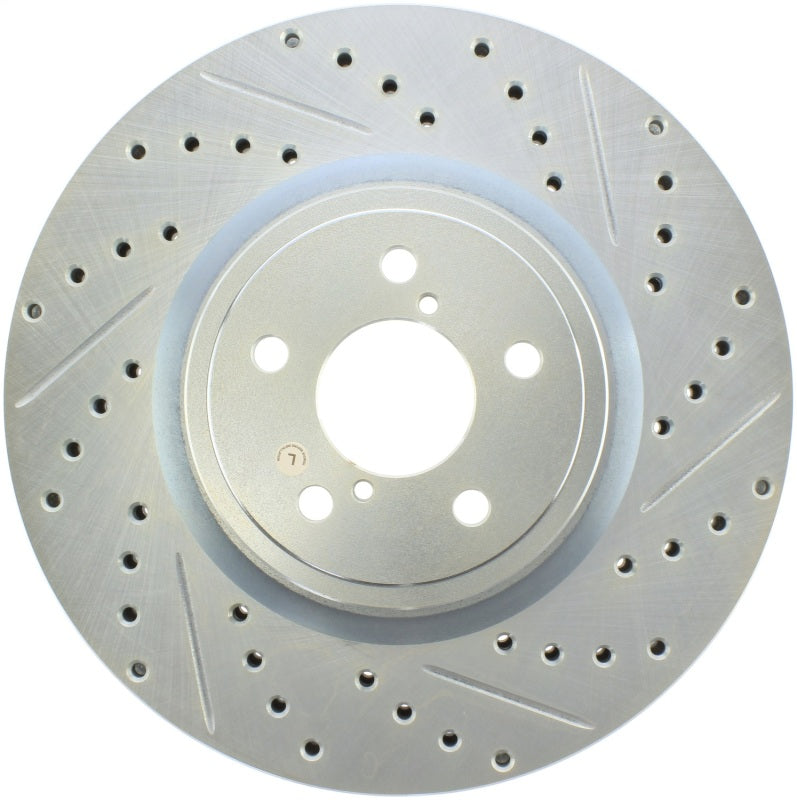 StopTech 05-14 Subaru Legacy Select Sport Drilled & Slotted Rotor - Left Stoptech