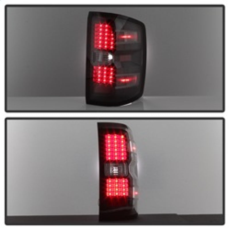 xTune Chevy 1500 14-16 / Silverado 2500HD/3500HD LED Tail Lights - Black ALT-JH-CS14-LED-BK SPYDER