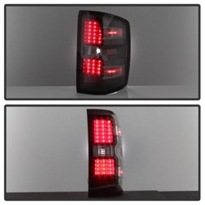 xTune Chevy 1500 14-16 / Silverado 2500HD/3500HD LED Tail Lights - Black ALT-JH-CS14-LED-BK SPYDER