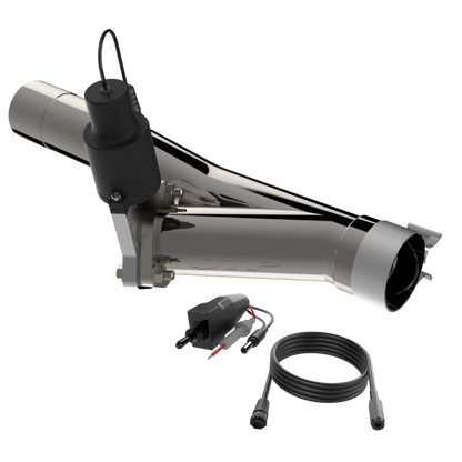 QTP 19-20 Ford Ranger 2.3L 4DR (127in Wheel Base) 2.5in 304SS Aggressor Cutout Mid Pipe QTP