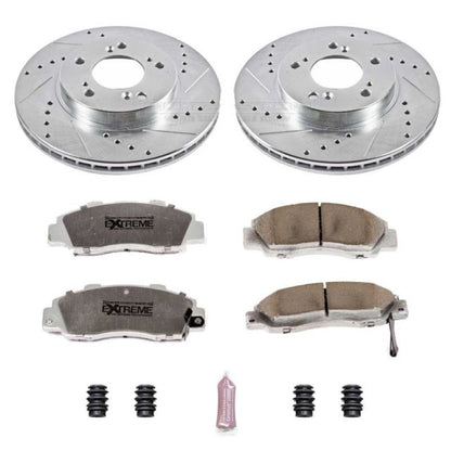 Power Stop 97-01 Acura Integra Front Z26 Street Warrior Brake Kit PowerStop