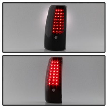 xTune 99-02 Chevy Silverado 1500/2500/3500 V2 LED Tail Lights - Black Smoke (ALT-ON-CS99-G2-LED-BSM) SPYDER