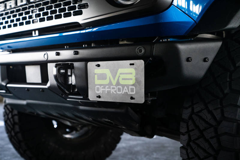 DV8 Offroad 21-22 Ford Bronco Factory Front Bumper License Relocation Bracket - Side DV8 Offroad