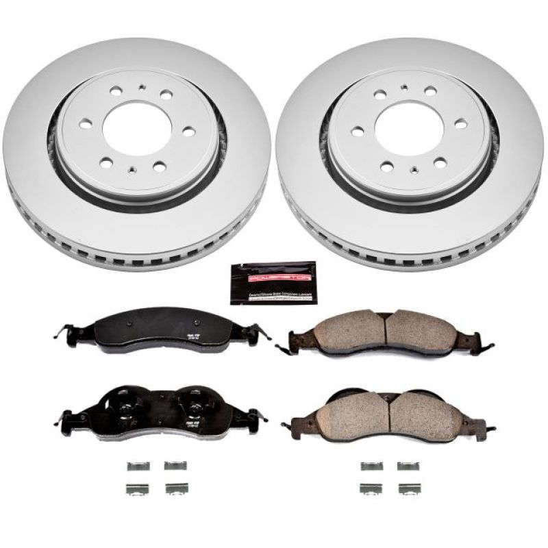 Power Stop 07-09 Ford Expedition Front Z17 Evolution Geomet Coated Brake Kit PowerStop