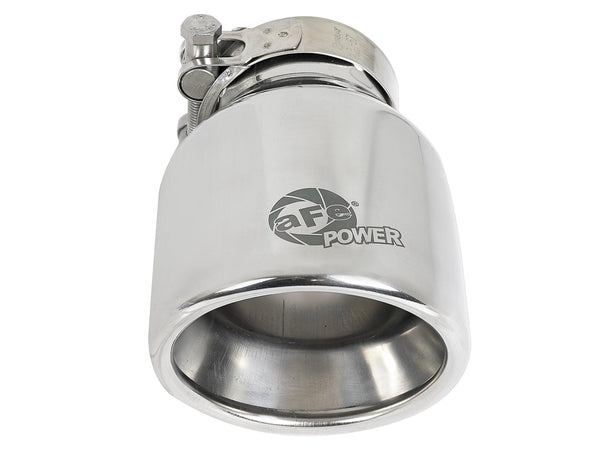 aFe MACH Force-Xp 304 Stainless Steel Clamp-on 2.5in Exhaust Tip - Polished