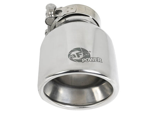 aFe MACH Force-Xp 304 Stainless Steel Clamp-on 2.5in Exhaust Tip - Polished
