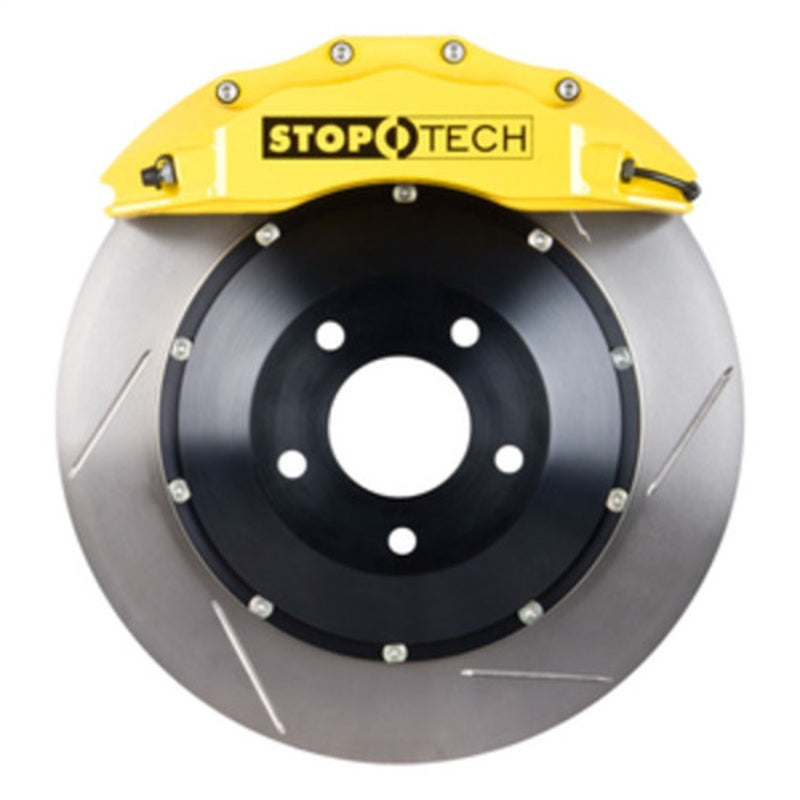 StopTech 08-13 BMW M3/11-12 1M Coupe Front BBK w/ Yellow ST-60 Calipers Slotted 380x35mm Rotor Stoptech