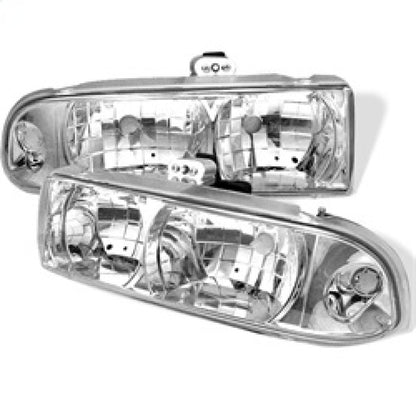 Spyder Chevy S10 98-04/Chevy Blazer 98-05 Crystal Headlights Chrome HD-YD-CS1098-C SPYDER