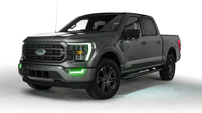 Oracle 21-22 Ford F-150 ColorSHIFT RGB+W Fog Light DRL Upgrade Kit w/ No Controller ORACLE Lighting
