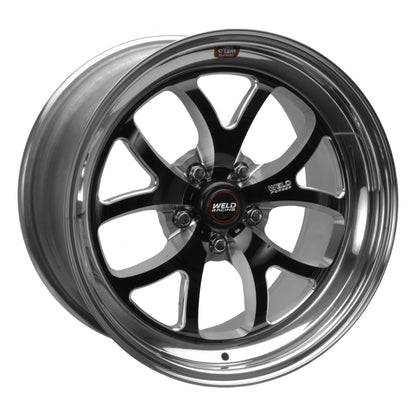 Weld S76 18x8 / 5x115 BP / 5.1in. BS Black Wheel (3.18 ID High Pad)