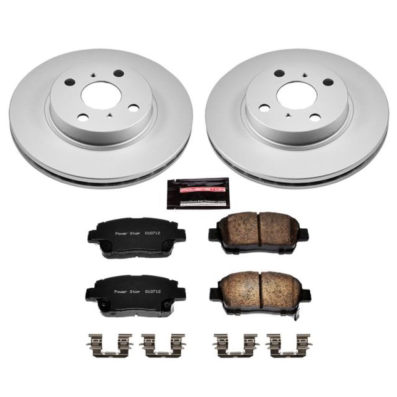 Power Stop 01-03 Toyota Prius Front Z17 Evolution Geomet Coated Brake Kit PowerStop