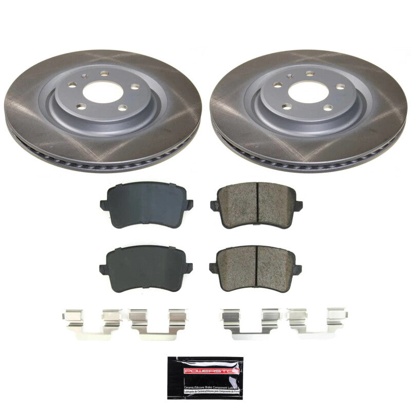 Power Stop 14-17 Audi SQ5 Rear Semi-Coated Rotor Kit PowerStop