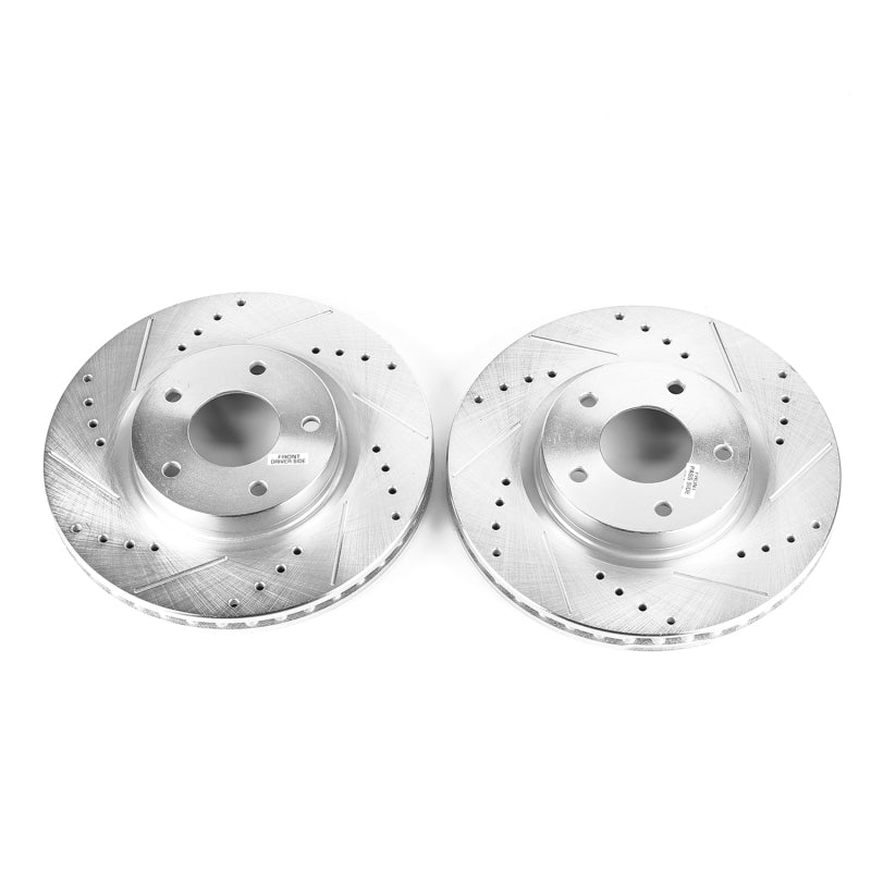 Power Stop 13-19 Nissan Altima Front Evolution Drilled & Slotted Rotors - Pair PowerStop