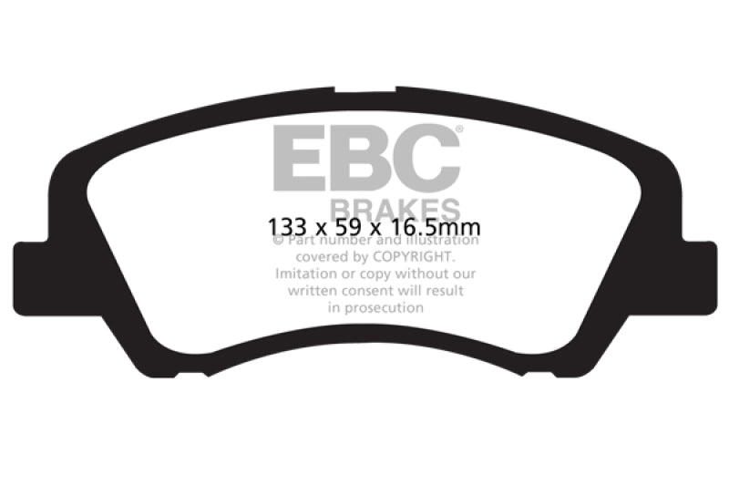 EBC YellowStuff Front Brake Pads - DP41899R EBC
