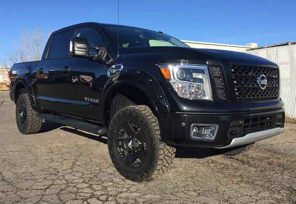 Tuff Country 4" Uni-Ball Lift Kit w/SX8000 Shocks – 2017–2023 Nissan Titan 4WD Non-XD (54055KN)