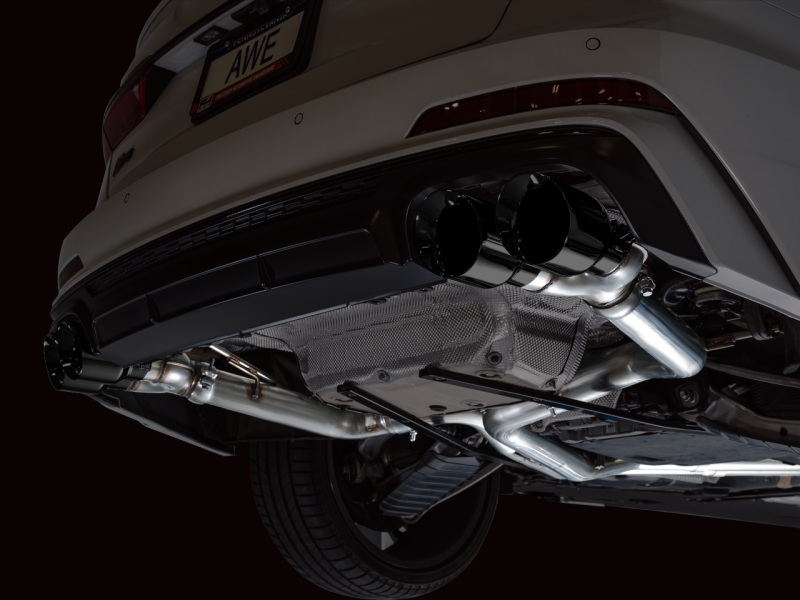 AWE Tuning 19-23 Audi C8 S6/S7 2.9T V6 AWD Track Edition Exhaust - Diamond Black Tips AWE Tuning