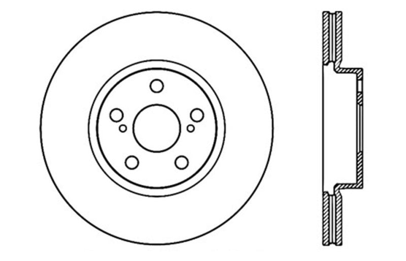 StopTech Drilled Sport Brake Rotor